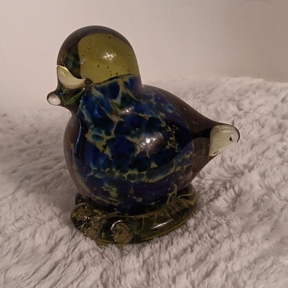 Vtg 1970 Glass Bird Figurine - Picture 5 of 5